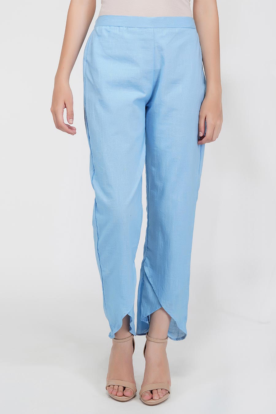 Blue Tulip Hemline Cotton Pants