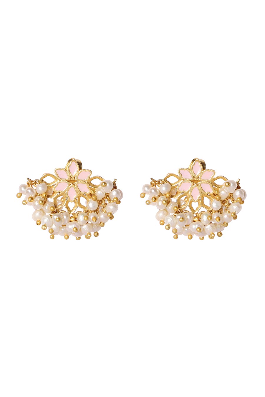 Pink Champagne Stud Earrings