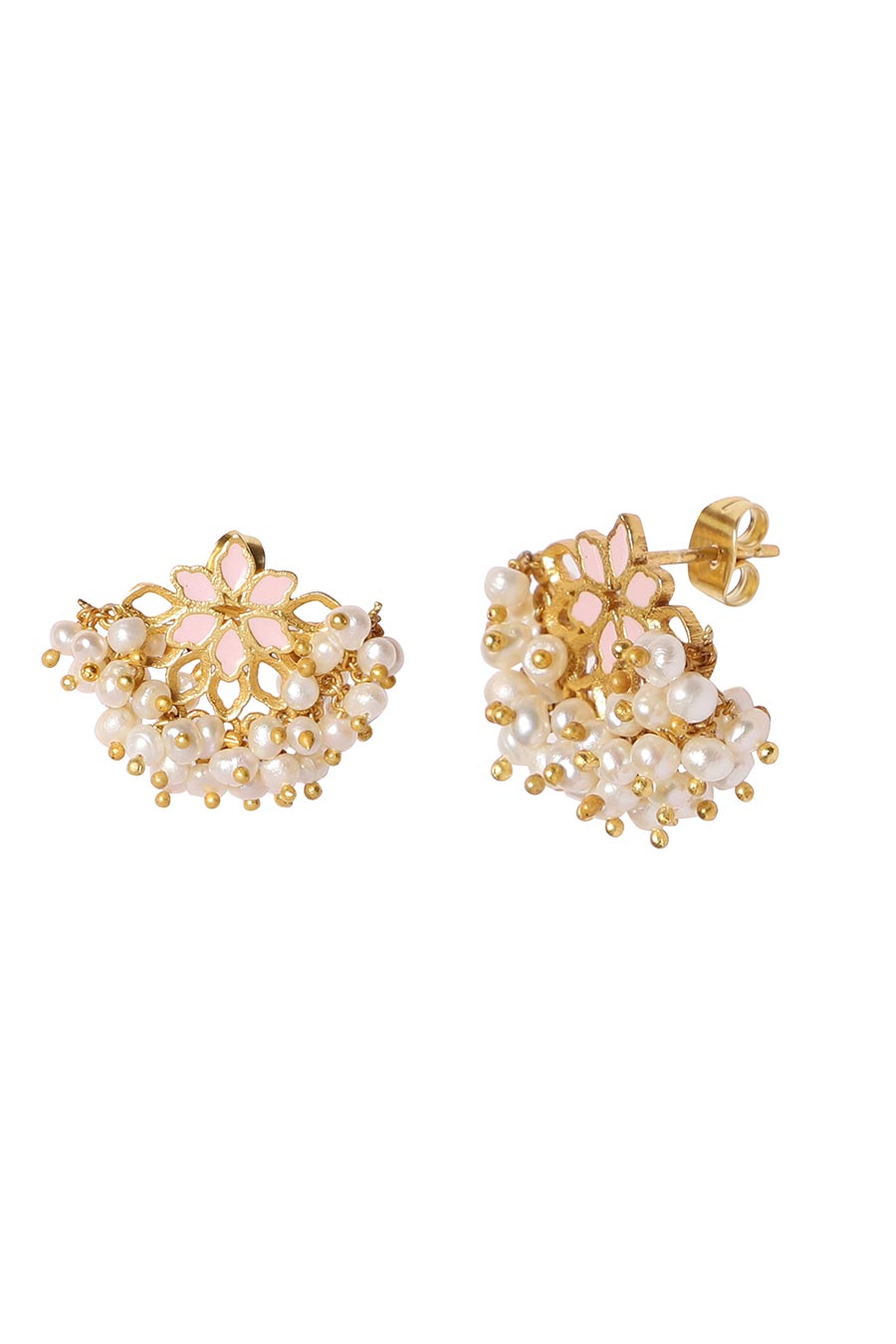 Pink Champagne Stud Earrings