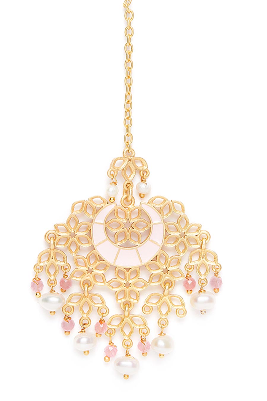 Pink Moon Maang Teeka